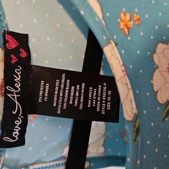 Love Alexa Womens XL Romper With Long Skirt Ties In Front Flowy Stretchy Soft - Picture 4 of 6